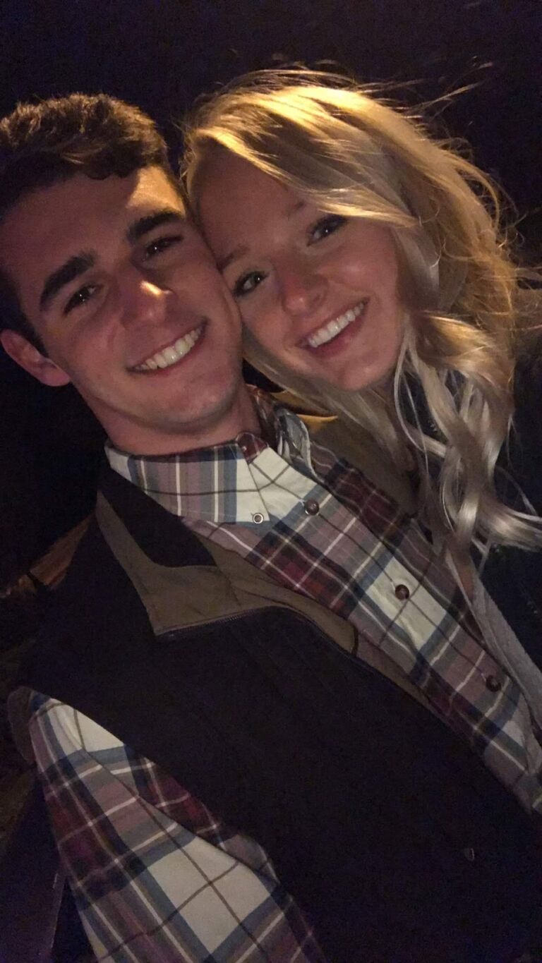 Our first photo together, about a month before we officially started dating.