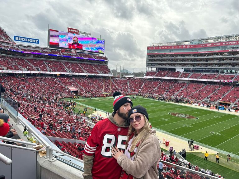 Nikki and Casey's first 49ers game