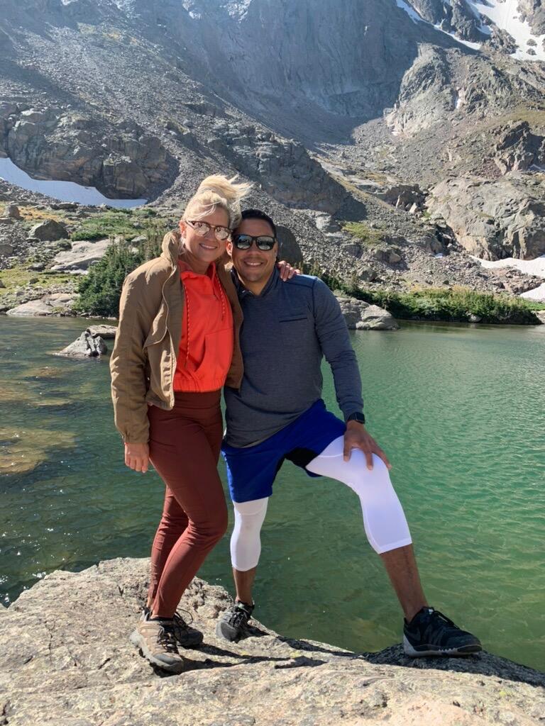 COVID didn't stop us from traveling... we just had to keep the vacations closer by.  After a 6 miles hike in Estes Park, we were rewarded with a beautiful view. 