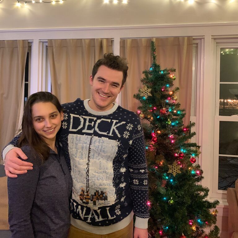 Our first Christmas in Kevin's bachelor pad apartment.