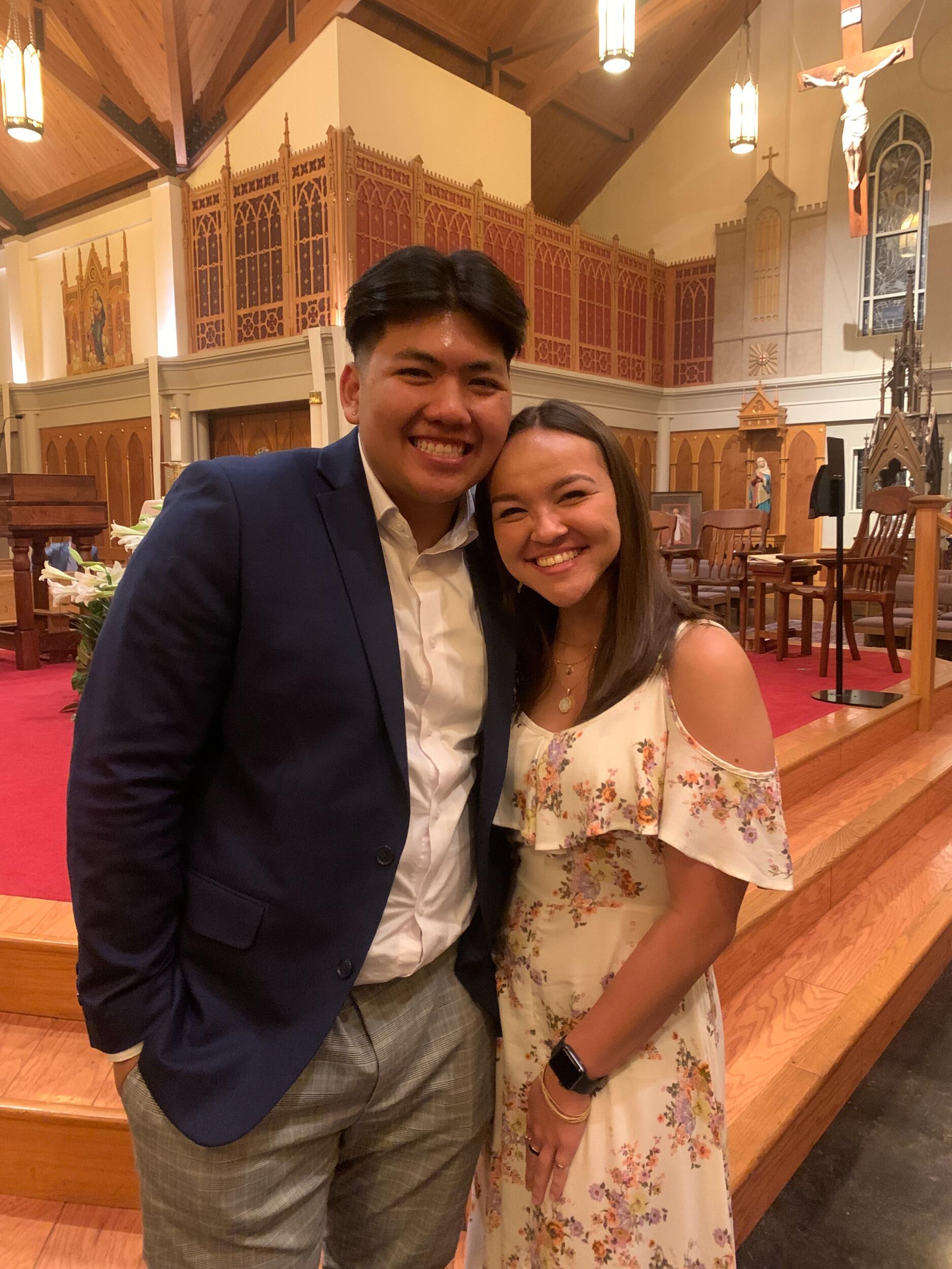 David becomes Catholic at the Easter Vigil Mass in Monroe, LA!