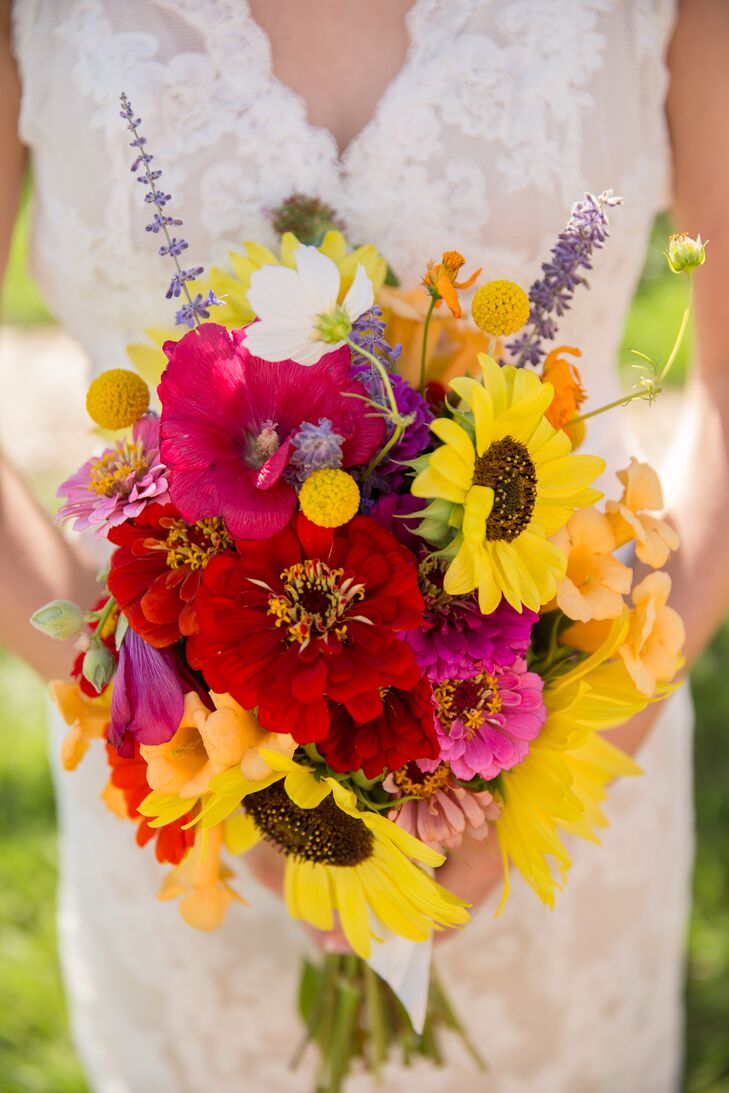 DIY Wildflower Bridal Bouquet