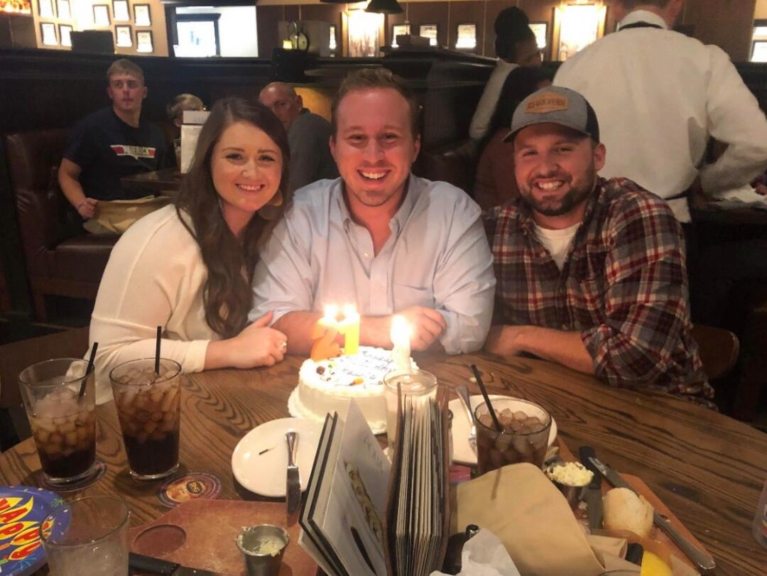 Dinner @ our favorite restaurant (Malone's) for my birthday!