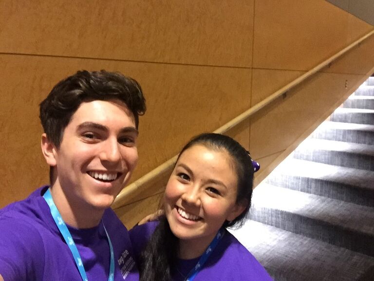 Joe and Tori serve as orientation leaders at UW. 