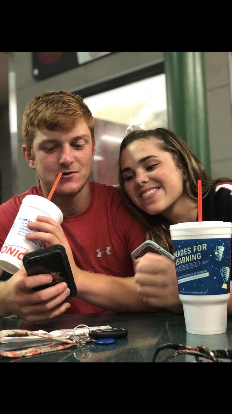 We would always go to the Sonic patio and hangout with friends after his high school football games. 