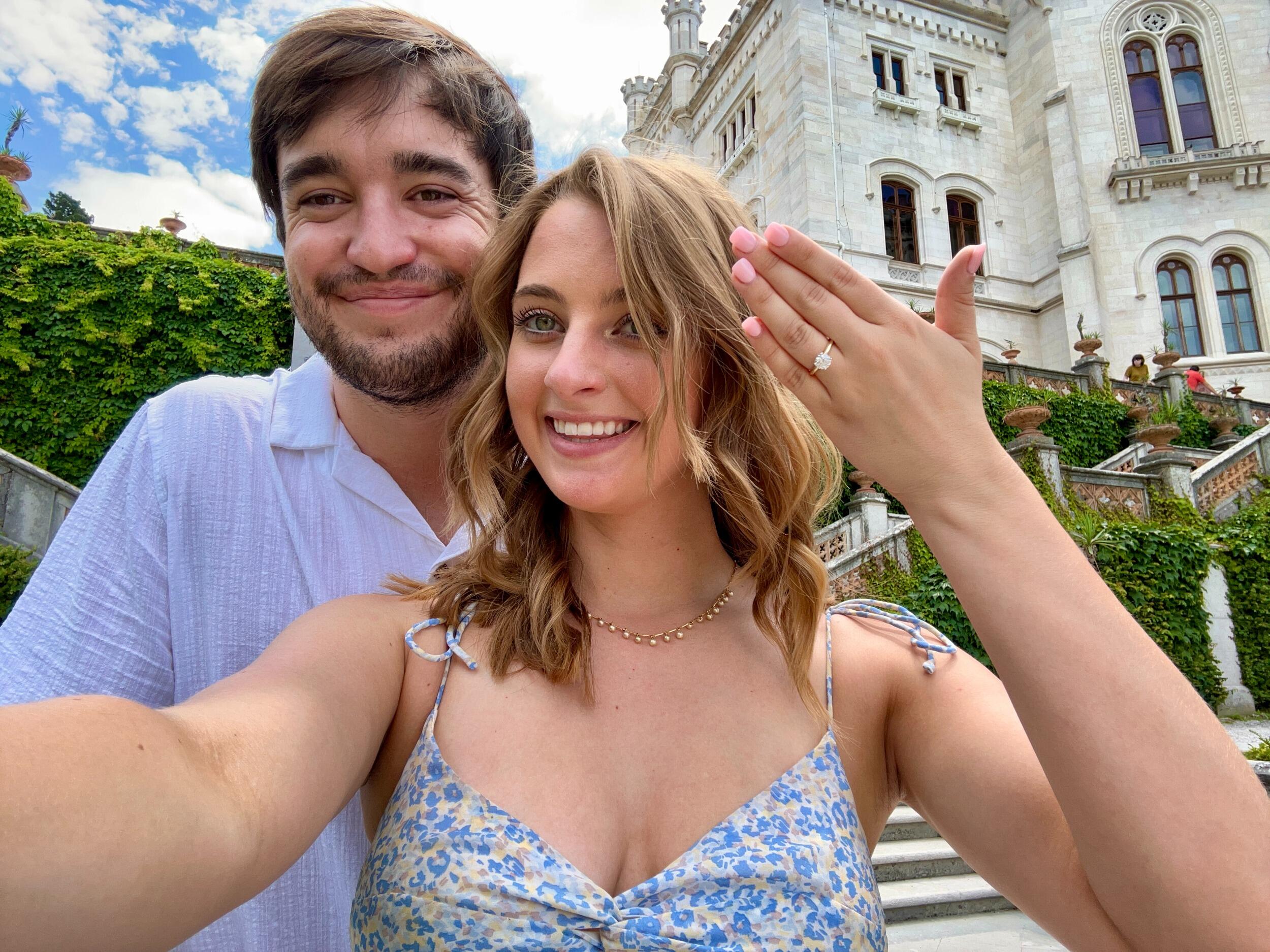 We get engaged and get to spend the next two weeks in Europe celebrating!