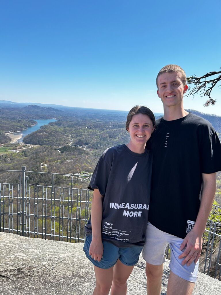 Caroline and Jordan spend Easter with Jordan's family in Asheville, North Carolina. 