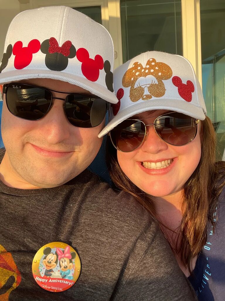 Hannah and Alex enjoyed their balcony on the cruise!