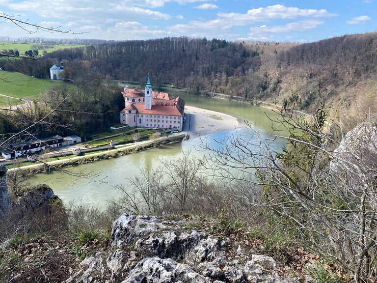 Michael's cousin Lena takes us on a hike to the monastery brewery in Weltenburg. We casually think, "Wow, I wonder if people can get married here..."