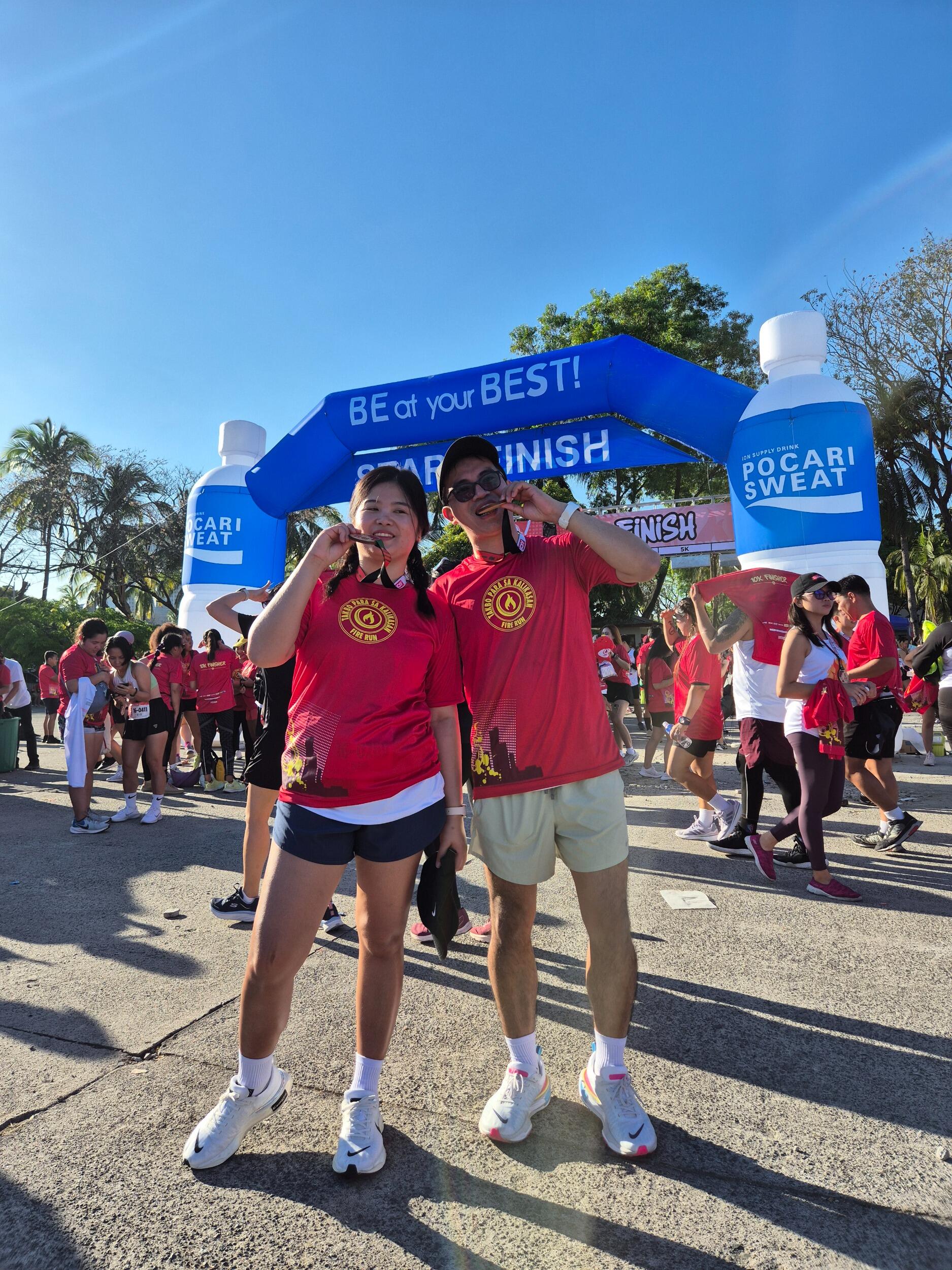 (1st Long Run)

Charm’s first 16km run — 
no training, just pure trust. I told her, 'Trust me, I got you.' And she did. Haha. Proud of you!