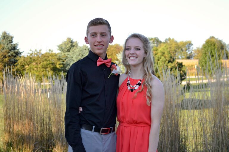 Junior year - Homecoming.  

Weslee and James had been dating for 7 months!