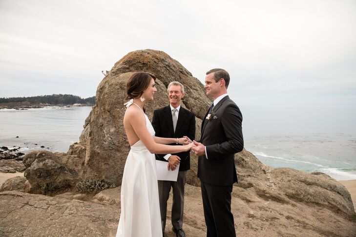 Ceremony In Rugged Beach Clearing