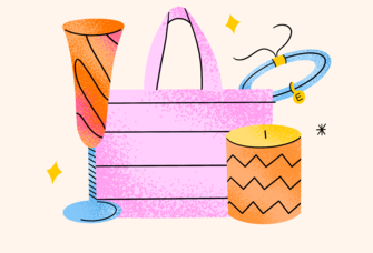 Illustration of bridesmaid gifts