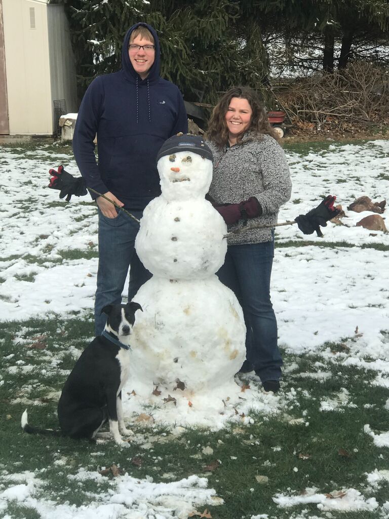 We spent a lot of time traveling to Ohio to visit Tyler's family! I also got the added benefit of playing in "real" snow!