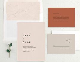 Simple wedding invitations the knot