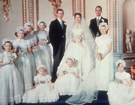 Princess Margaret family wedding photo.