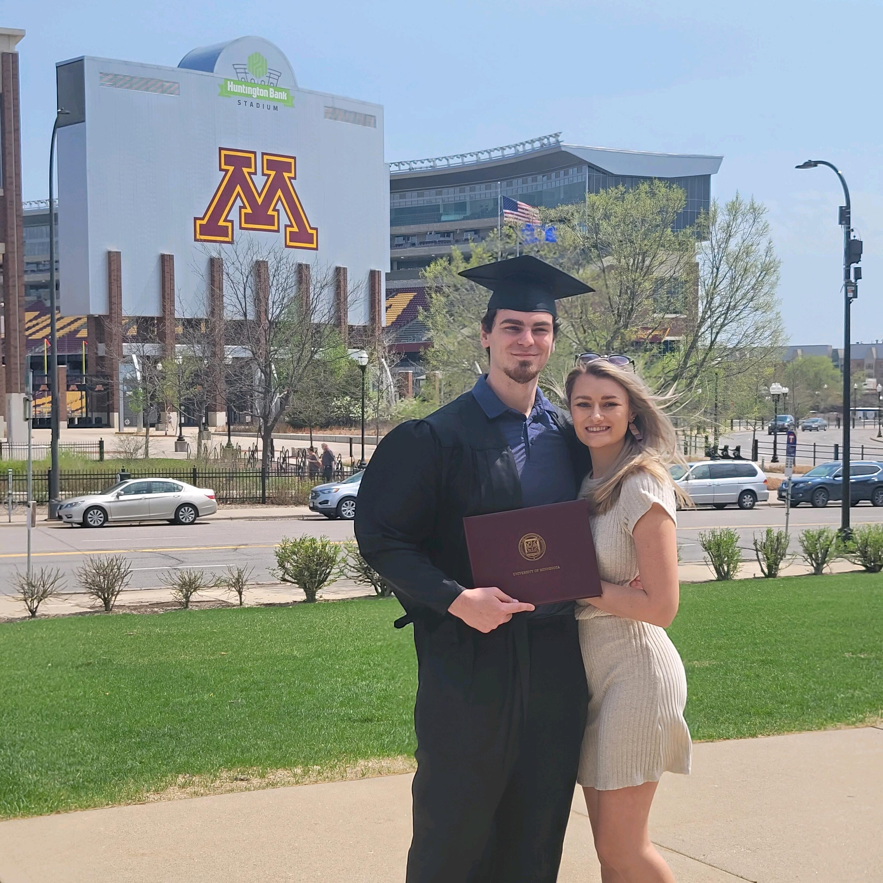 After a few years and many memories made in Eau Claire, it was exciting and a little sad to make the move to MN. We got our first apartment together in Roseville and stayed here for 2 years while Cam finished up school.