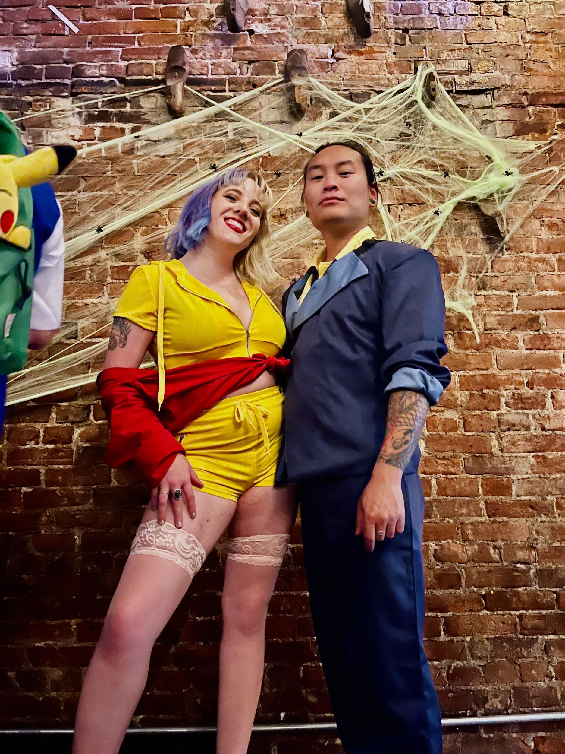 K&T go as Spike and Faye Valentine from the anime Cowboy Bebop.