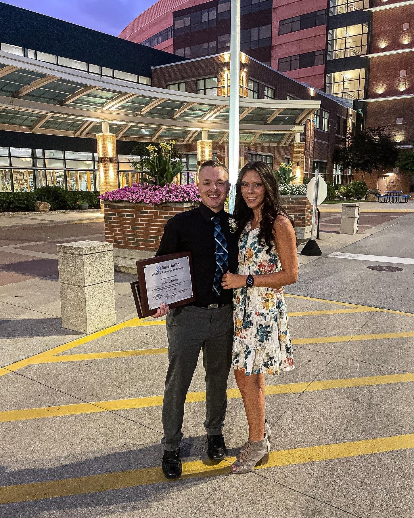 Timothy graduates from radiology school