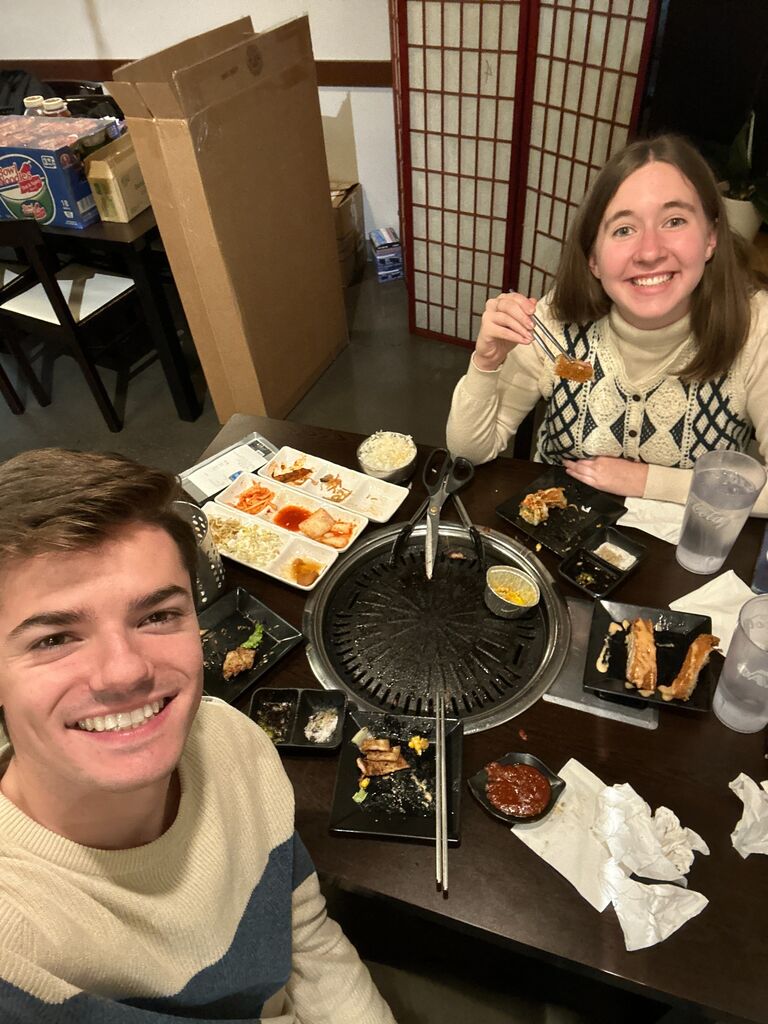 One of our favorite hobbies: Eating lots of Korean Food!!