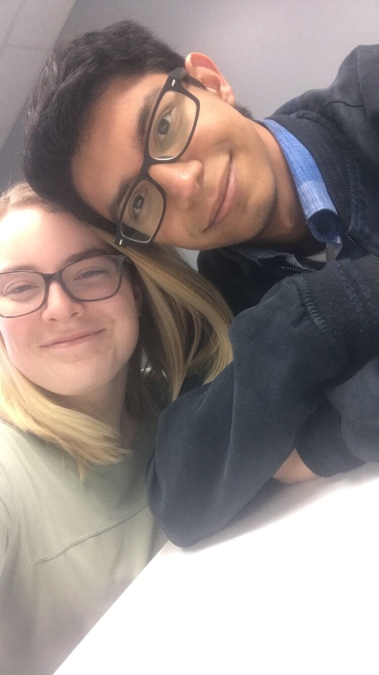 Selfie we took after Sebas met my parents for the first time.