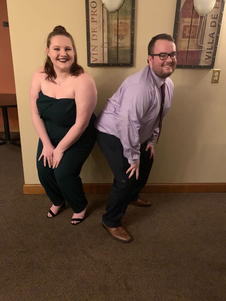 Their second formal and Mason's first sorority squat. 