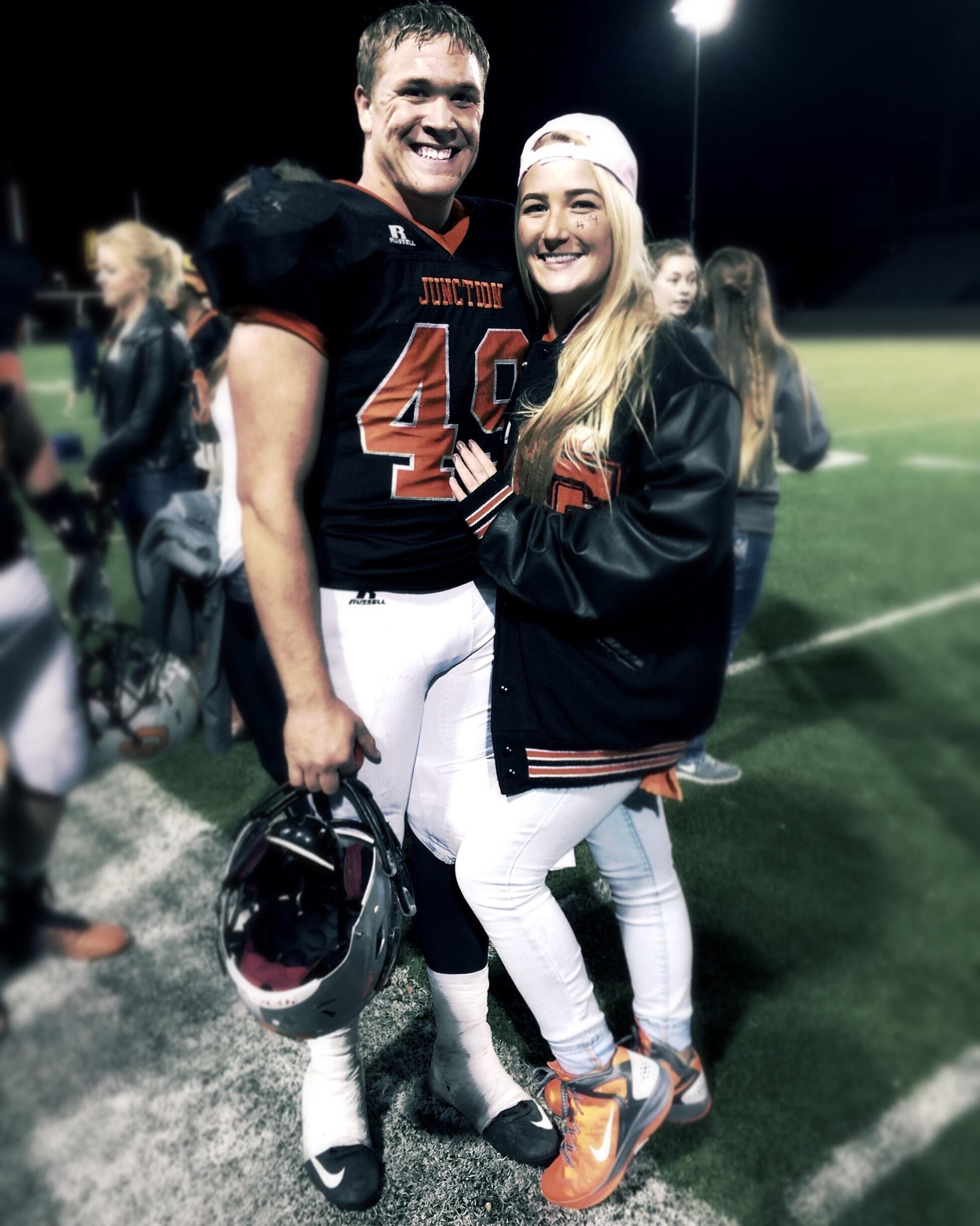 Michael's last football game (I'm wearing the coolest shoes in the world)