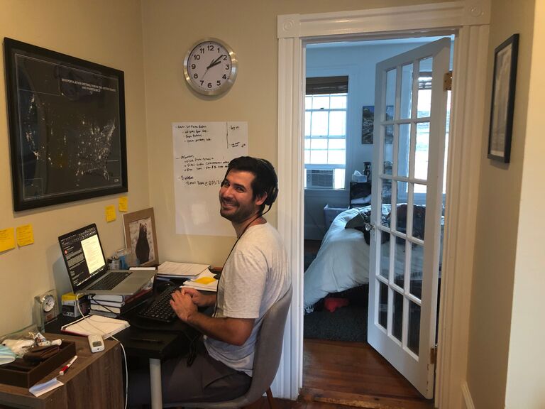 And navigating working from home in 500 square feet while Danielle slept in a black-out curtain night shift room on the other side of the door.  

Despite our cramped apartment, Danielle got to know the city Jeremy went to college in and we made plenty of time to explore the east coast.