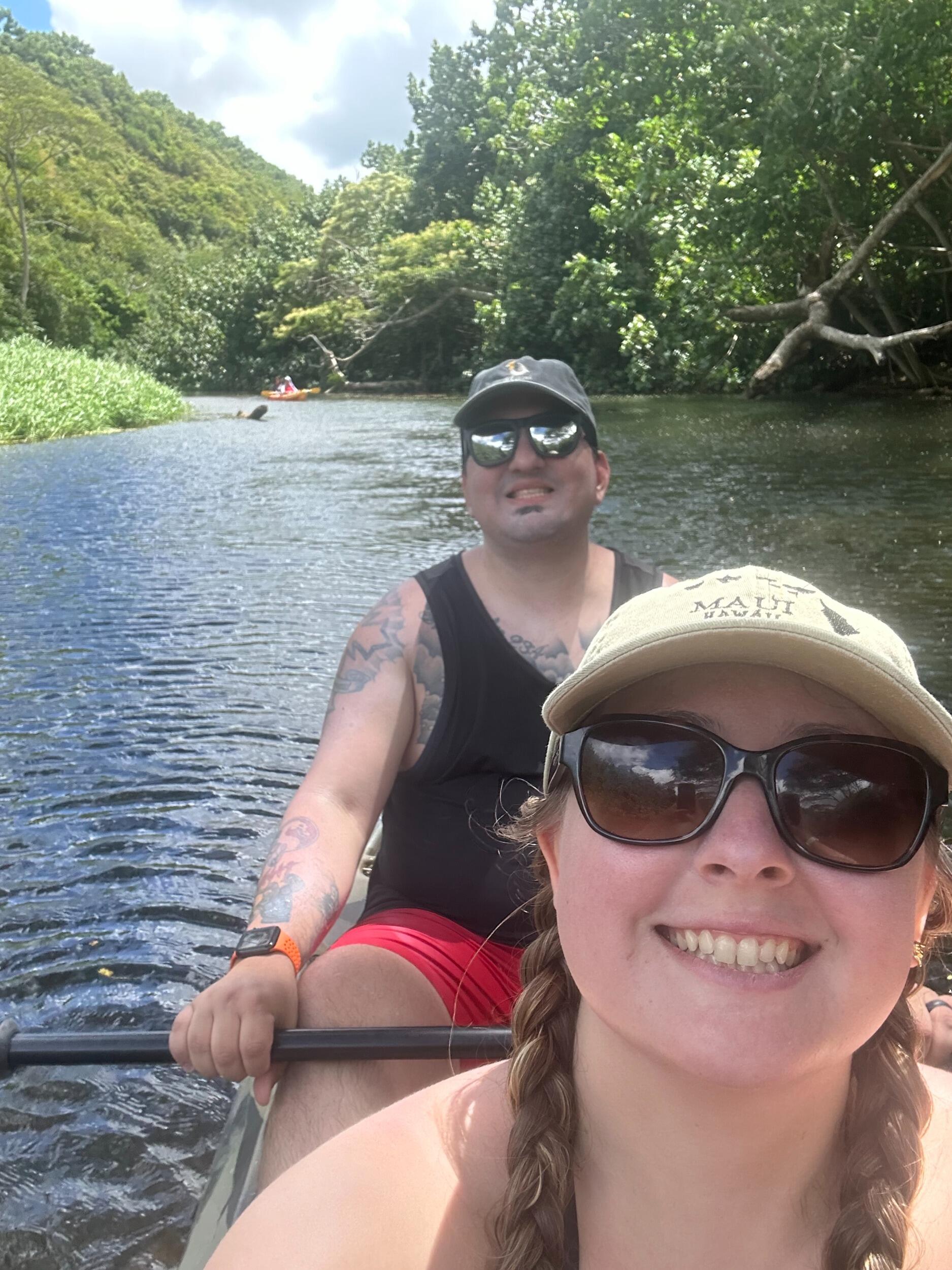 Kayaking the Wailua River in Kauai