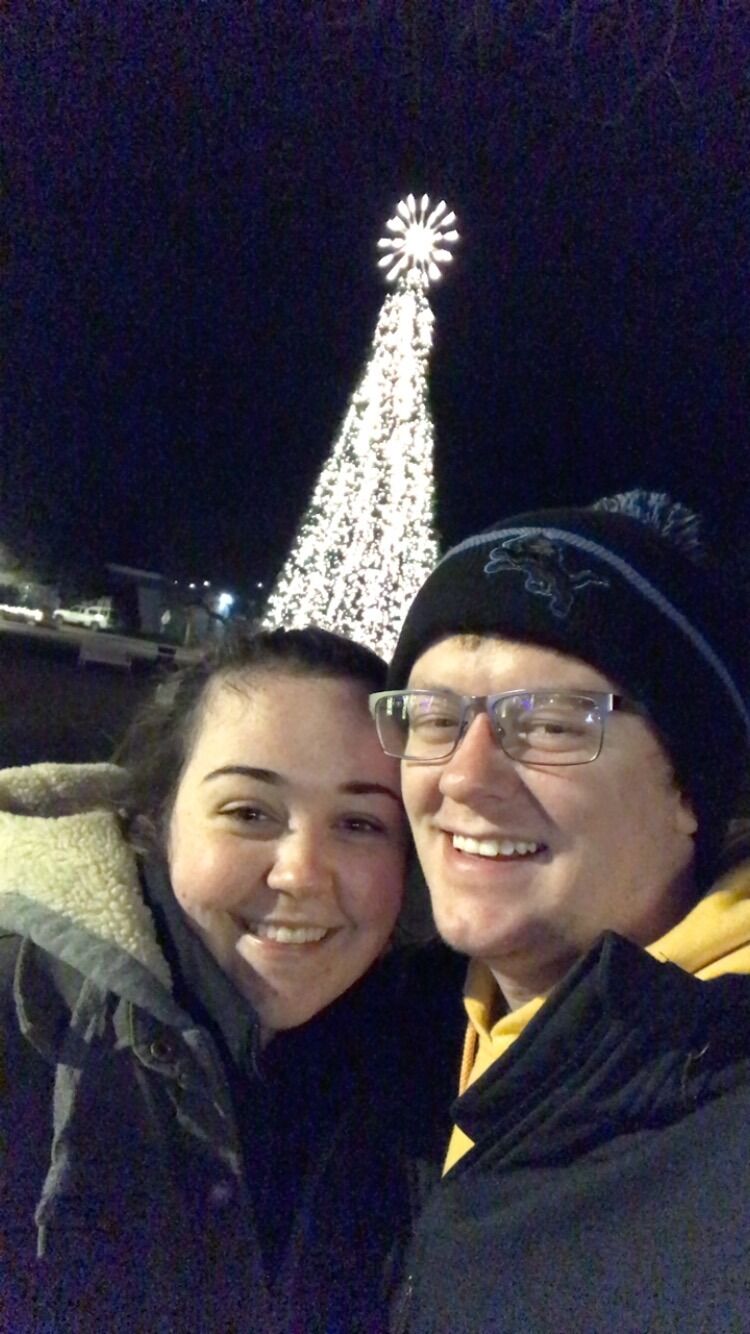 The picture that Derek posted to tell his family that we were dating