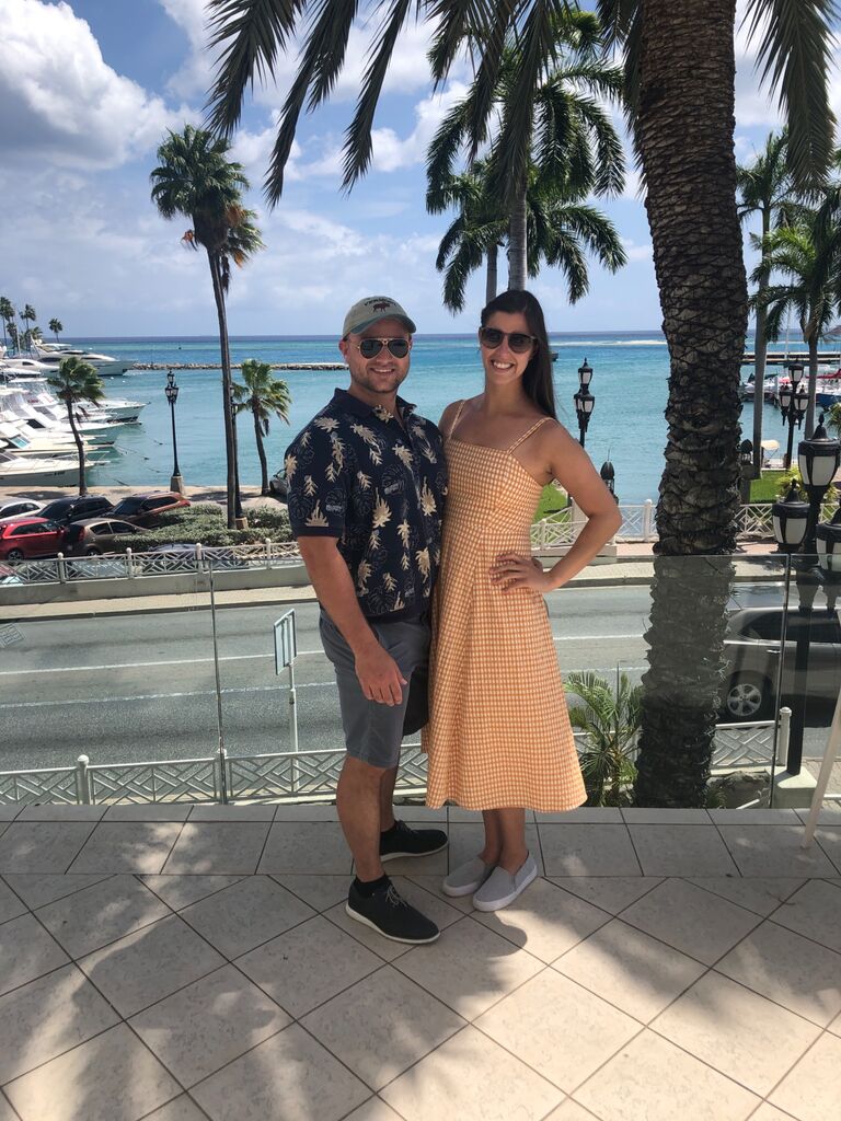 Our trip abroad to Aruba.