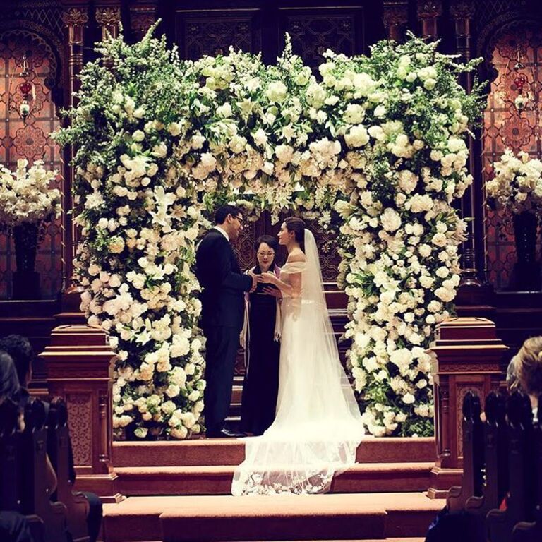 Emmy Rossum's wedding dress