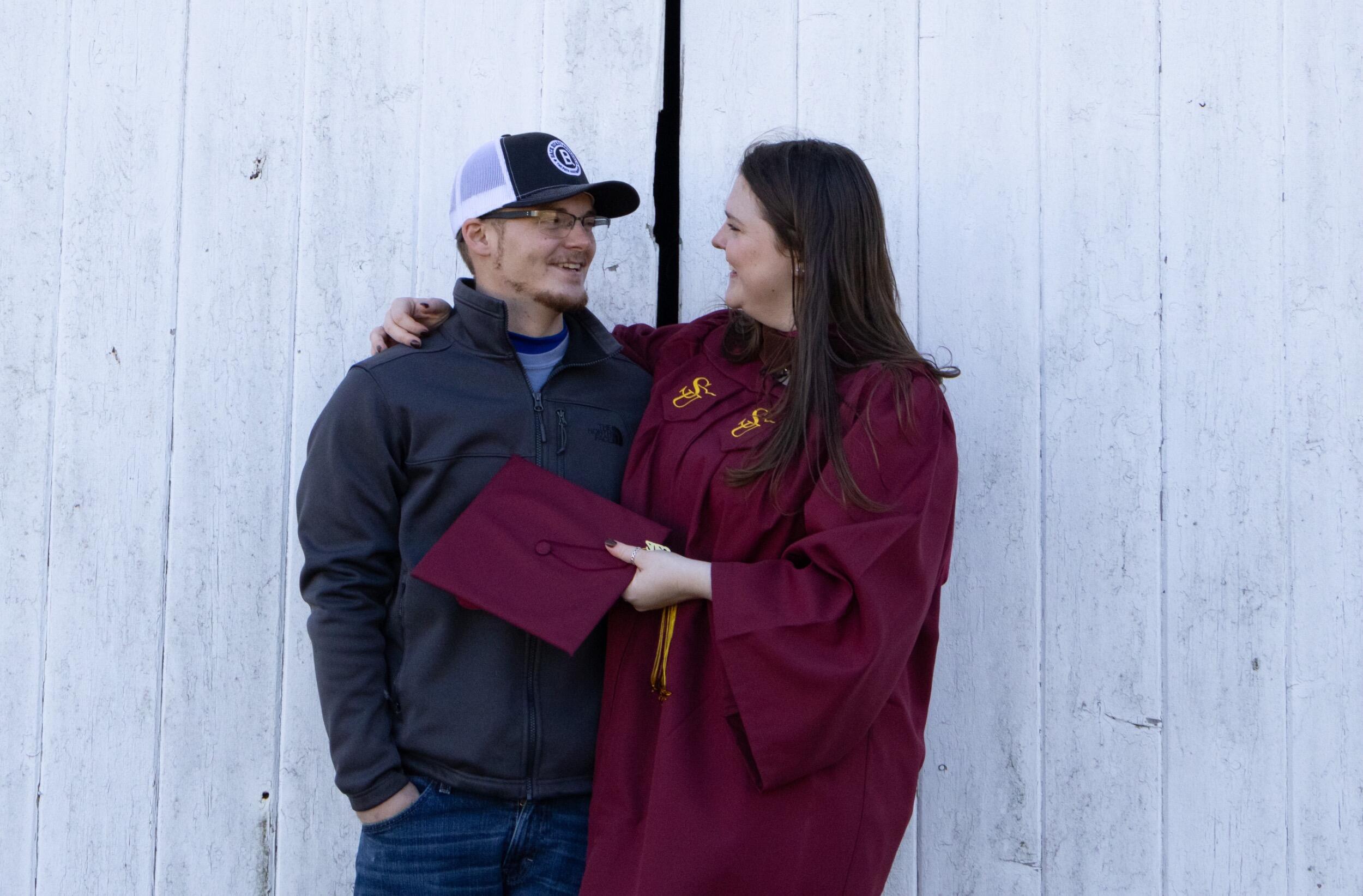 By the time this photo was taken, we had just moved into our new apartment together, marking an exciting milestone in our relationship. At the same time, Emma was preparing to graduate from college just a few weeks later, adding to the excitement of this new chapter. 
