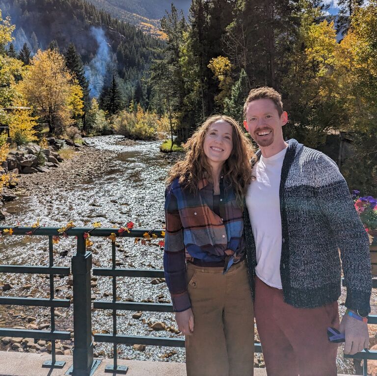 Riding the rails at Georgetown Loop has quickly become a fall tradition for this happy couple!