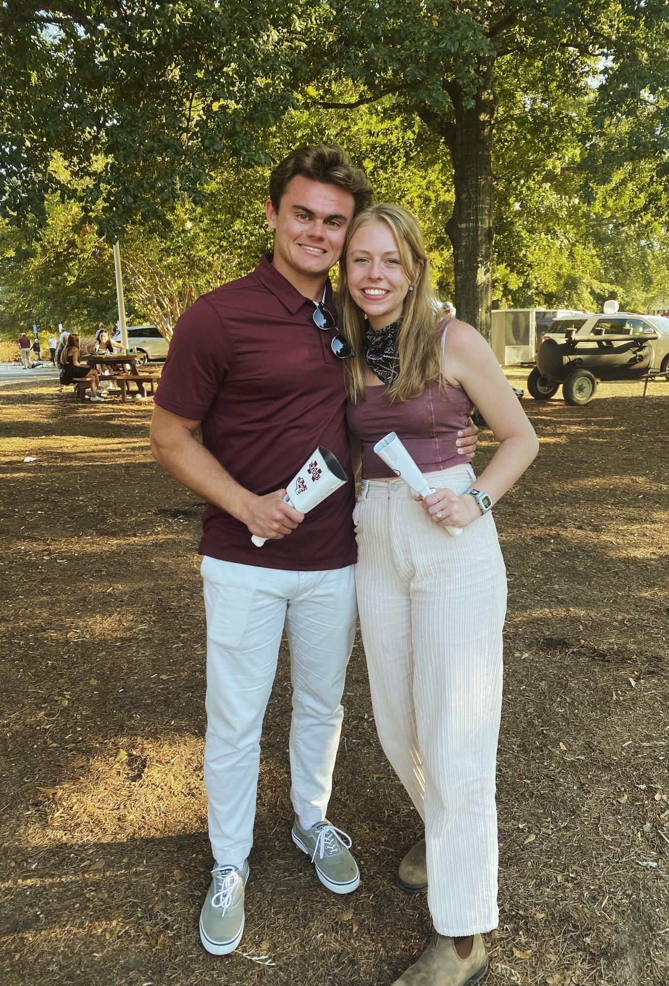 we started our freshmen years at different schools, but we often made the 2 hour drive to see each other. long distance was definitely not easy, but we made it work!