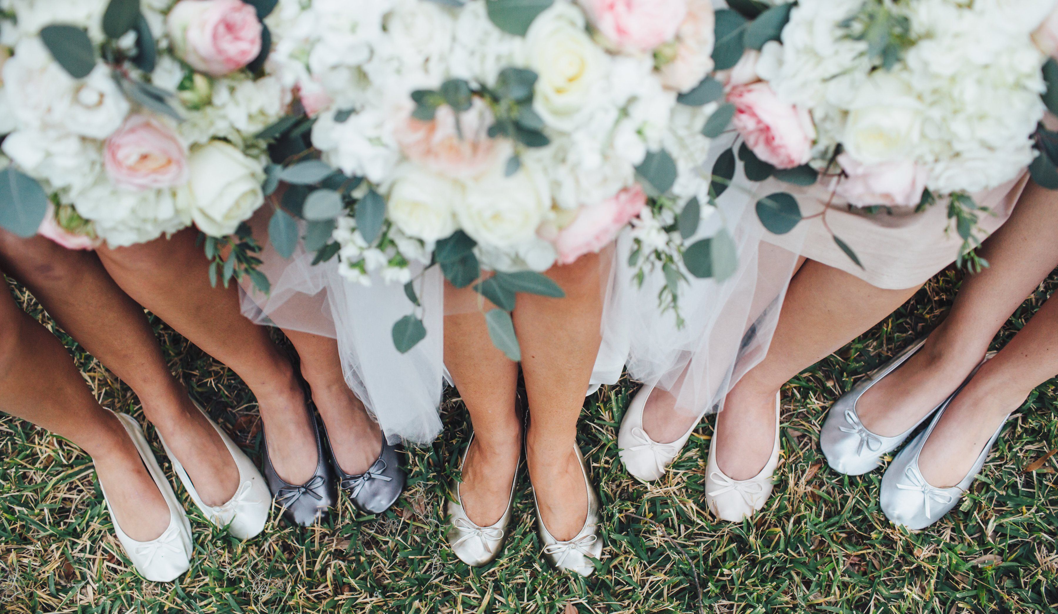 Bridal party sale flats