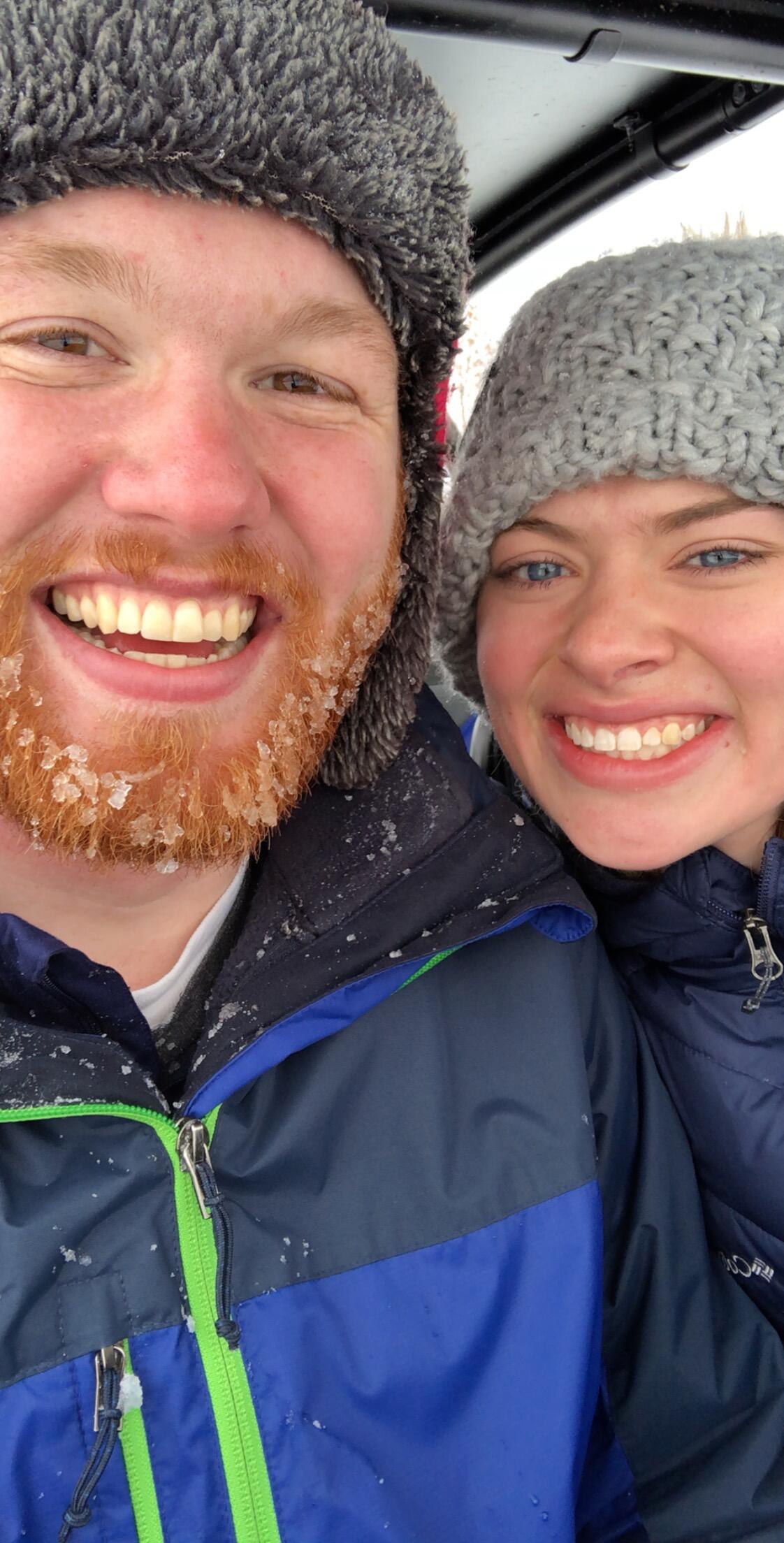 Sledding with friends and ATV's