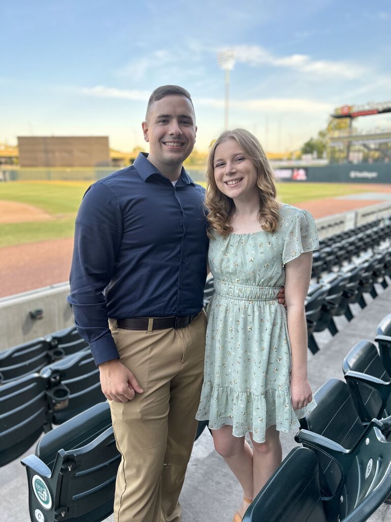 Military Ball in Augusta, GA! Caleb brought Katie to his unit's Military Ball. Almost everyone at the table knew that he was about to propose except for Katie!