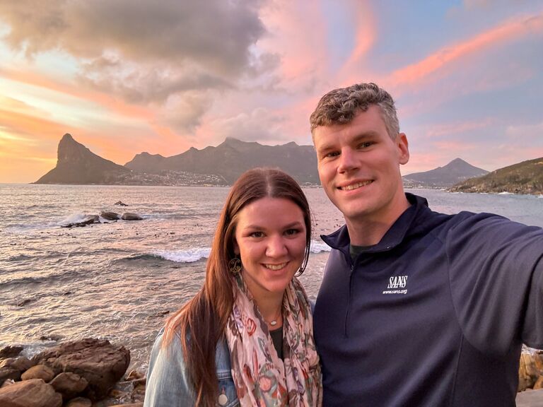Enjoying the view in Cape Town, South Africa.