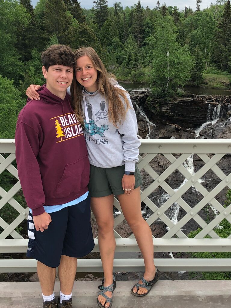 Camping up in the UP! We both love the outdoors and camping is one of our favorite ways to enjoy it. 