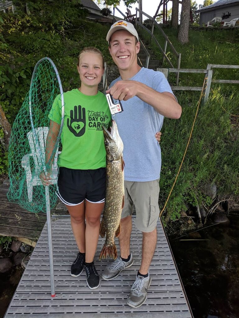 Andy's first trip to Long Lake in Vergas, MN.