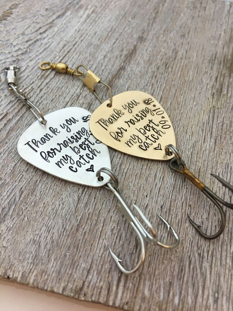  Father in Law Jewelry Father of The Groom Gifts Fishing Lure  Father in Law Gifts from Bride Future Father in Law Fishing Hooks Fisherman  Gift Wedding Christmas from Daughter in