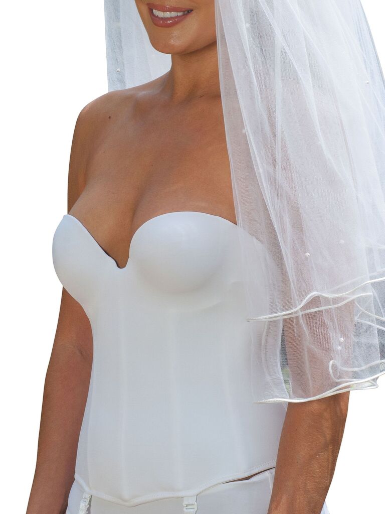 Strapless Padded Push Up Bra Clear Back Straps Bras Wedding Party Invisible  Bra