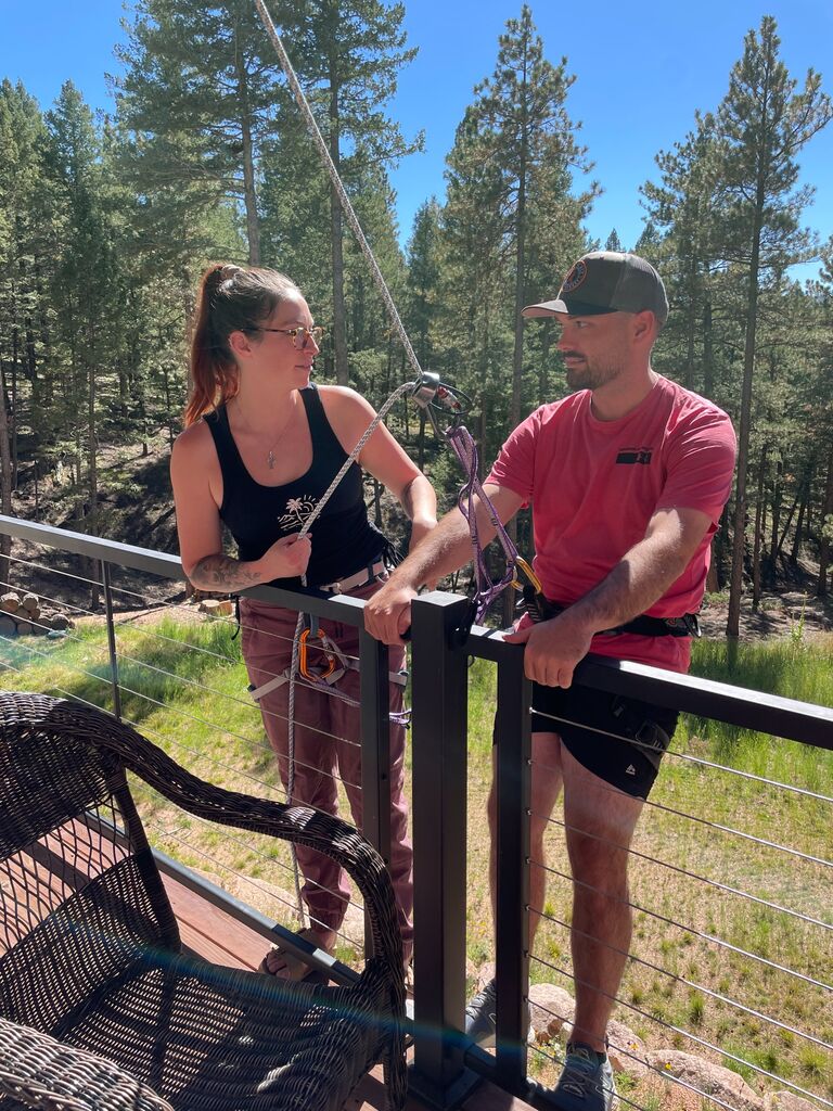 Joey trying to figure out how much he can trust Rachel.
PSA: no one was hurt during our repelling practice. 
