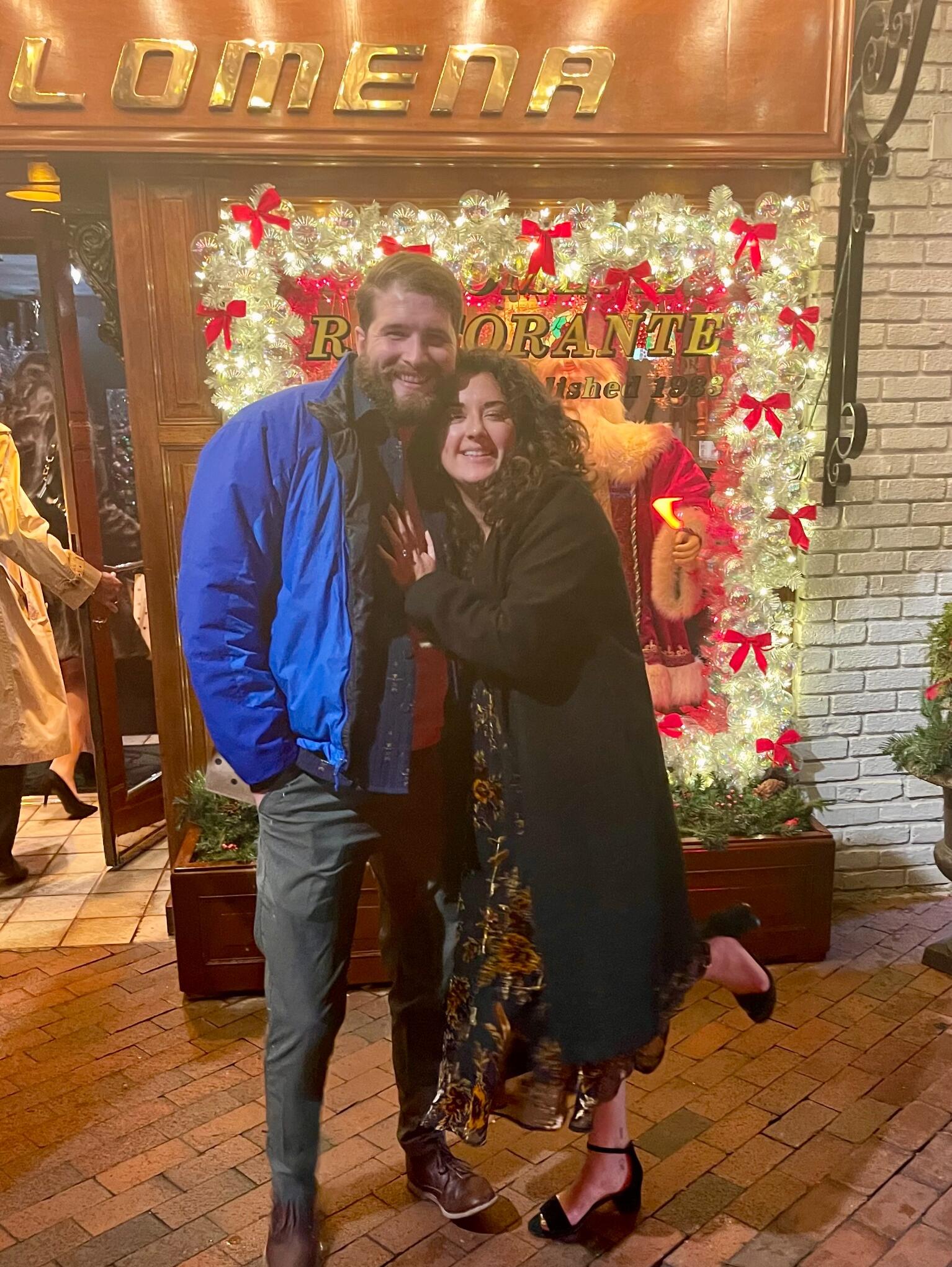 Our 3rd anniversary at Filomena's and before dinner, Corbin proposed. Best way to end 2024 and start 2025!