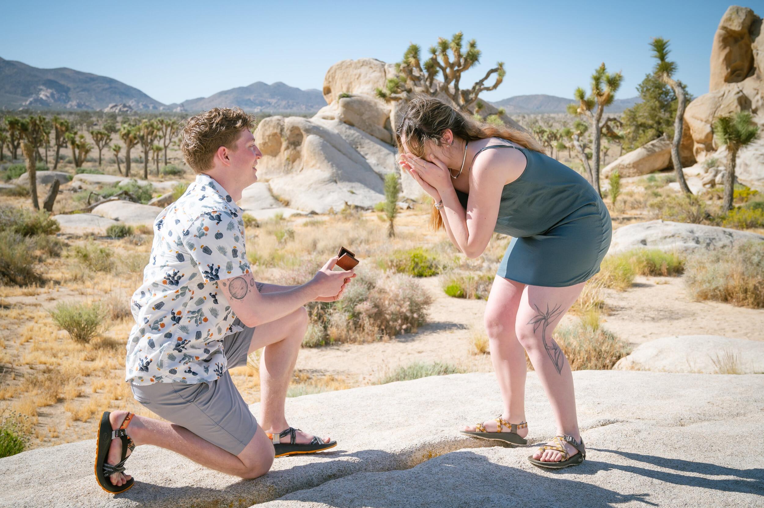 THE day! I proposed to Dani in Joshua Tree National Park in the company of her family. Our love of nature has always brought us together, and made this day even more special. 