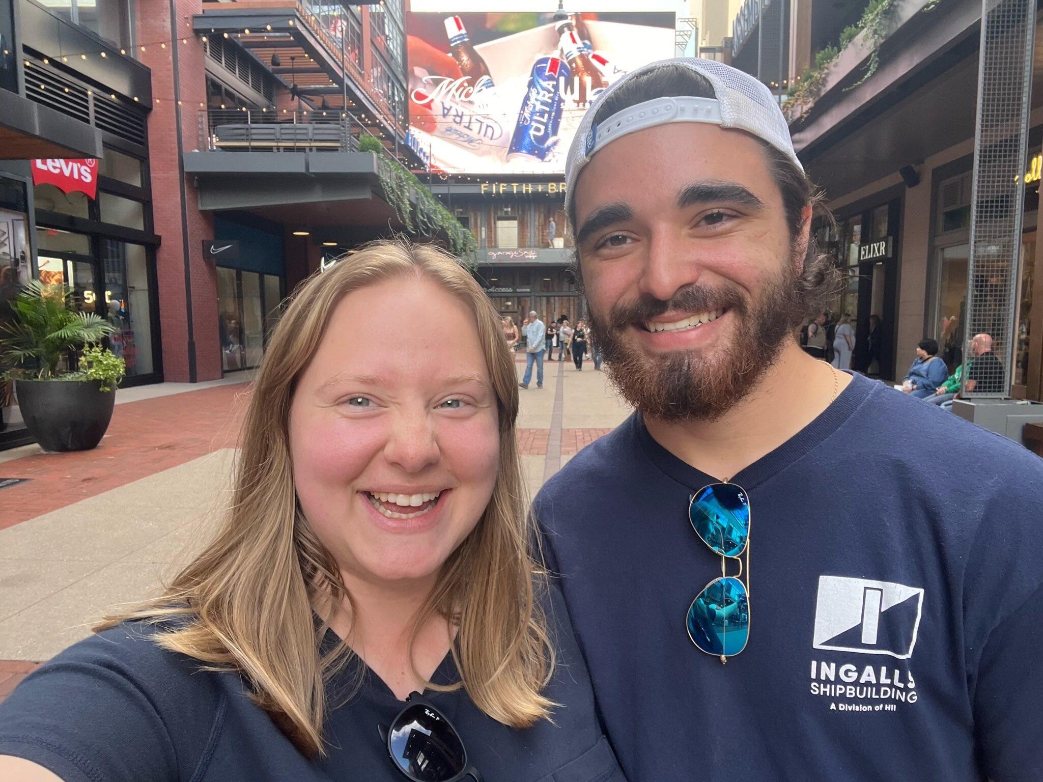 Stopped at Nashville for a date on the way back!