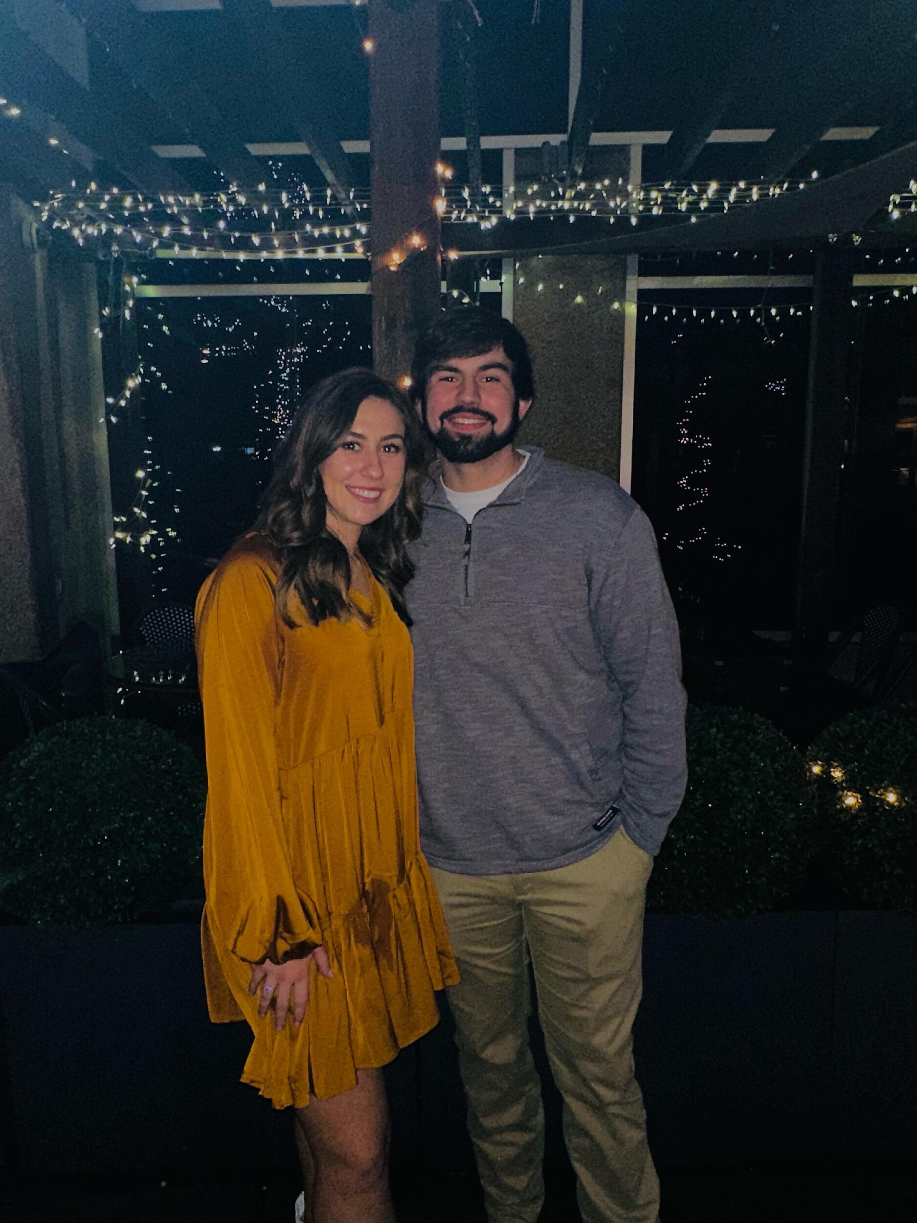 A picture we took together after celebrating a friends birthday in Atlanta!