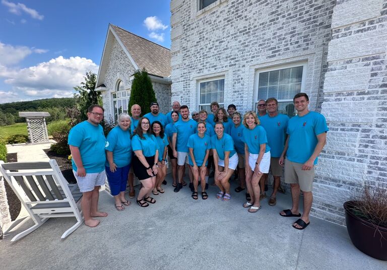 The Weakland reunion with the best! This was only some of the crew and you got to love the matching t-shirts.