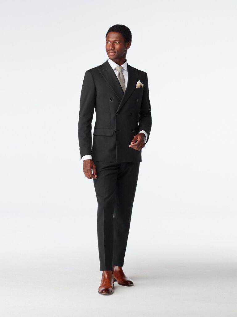 Double breasted suit by Indochino, best suits for fathers. 